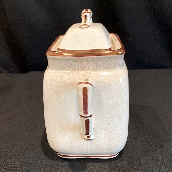 ALFRED MEAKIN, ENGLAND, ROYAL IRONSTONE TEA LEAF SUGAR BOWL WITH LID - Picture 2 of 8